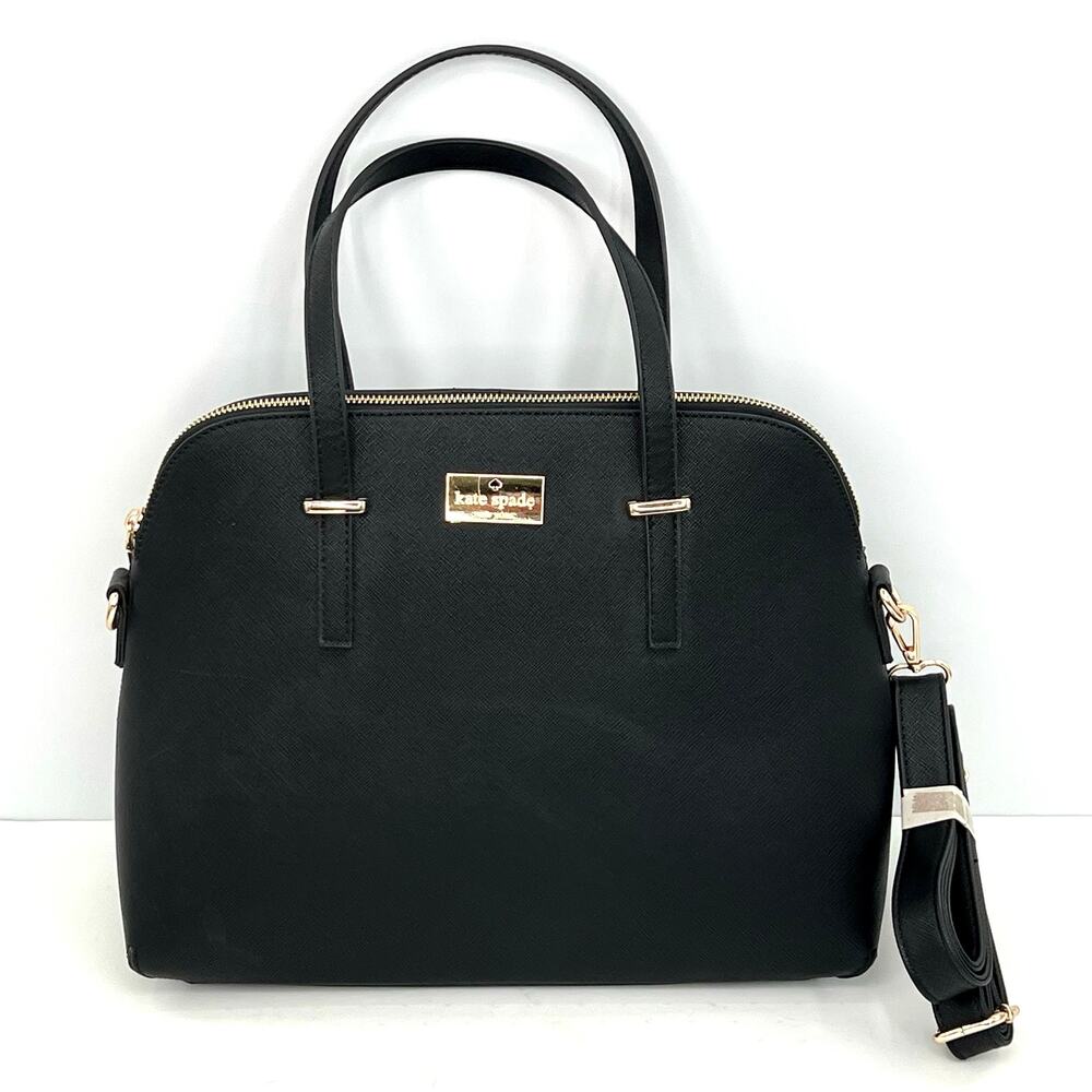 Kate Spade New York Perry Medium Satchel crossbody leather Handbag. Designer